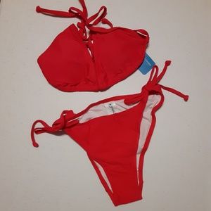 HALCURT Red 2-Piece Bikini Set
